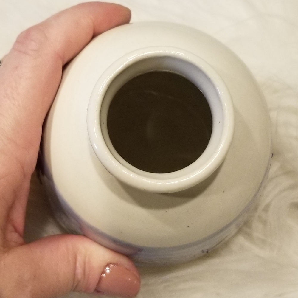 Hand Thrown Small Ceramic Glazed Bud Vase - Picture 4 of 5